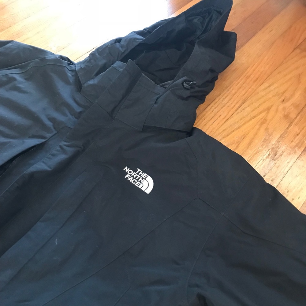 Men’s Black North Face Double Lined Ski Jacket XXL